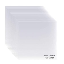 15 Pack 6 Mil Mylar Sheet 12x12 Inch Blank PET Stencil Material Tool