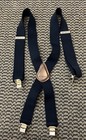 Men's Carhartt 2" Navy Chore Suspenders Clip On Adjustable