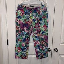 Lands' End Women's Floral Print Cropped Capri Pants — listing 6
