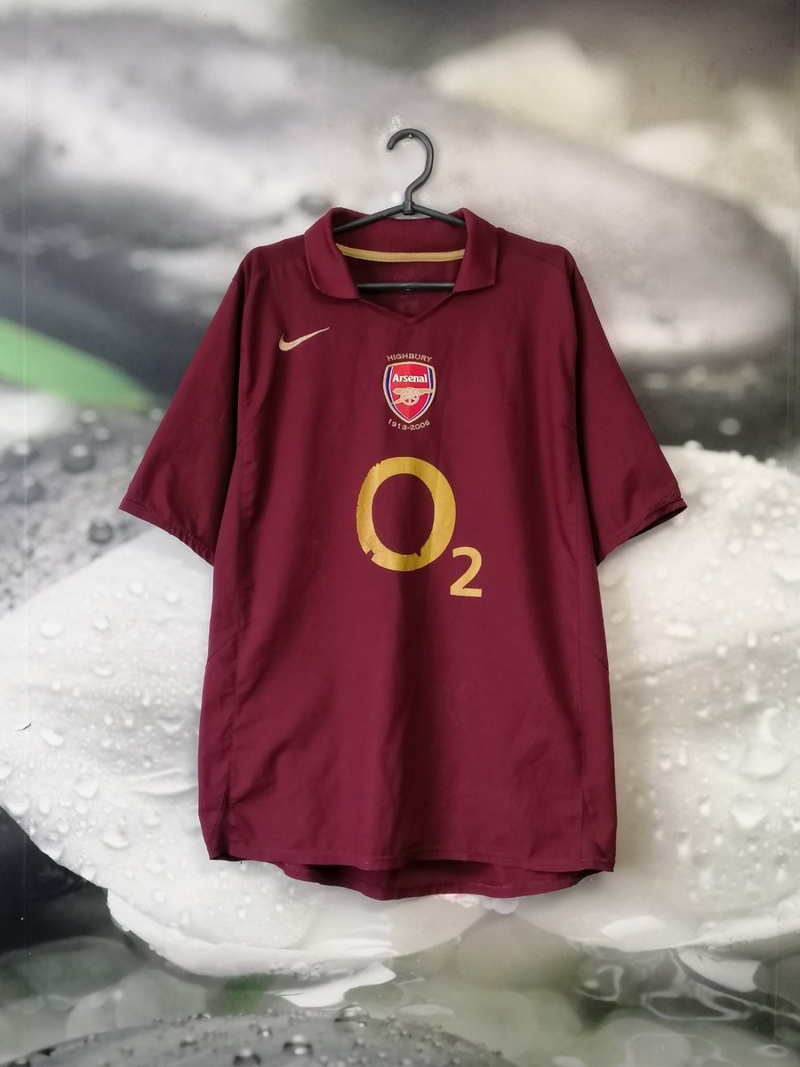 Arsenal 2005 - 2006 home football shirt jersey Highbury Nike size