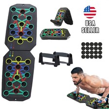 Foldable Push Up Board with Handles Color Coded Home Gym Chest Arm Trainer NEW