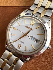 SEIKO Solar SBPX085 V158-0BA0 Quartz Watch White Gold JP