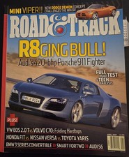 Road & Track April 2007  Audi R8/VW EOS 2.0 T/Volvo C70 etc.