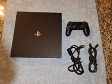 Sony Playstation 4 Pro Black 1 TB w/ One Controller & Cables 