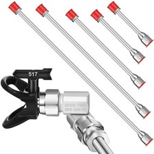 Lanties 8pcs Airless Paint Sprayer Gun Tip Extension Pole Rod Set for Airless...