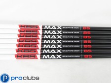 7PC NEW KBS MAX 85 STIFF FLEX GRAPHITE IRON SHAFTS .370 TIP 509163