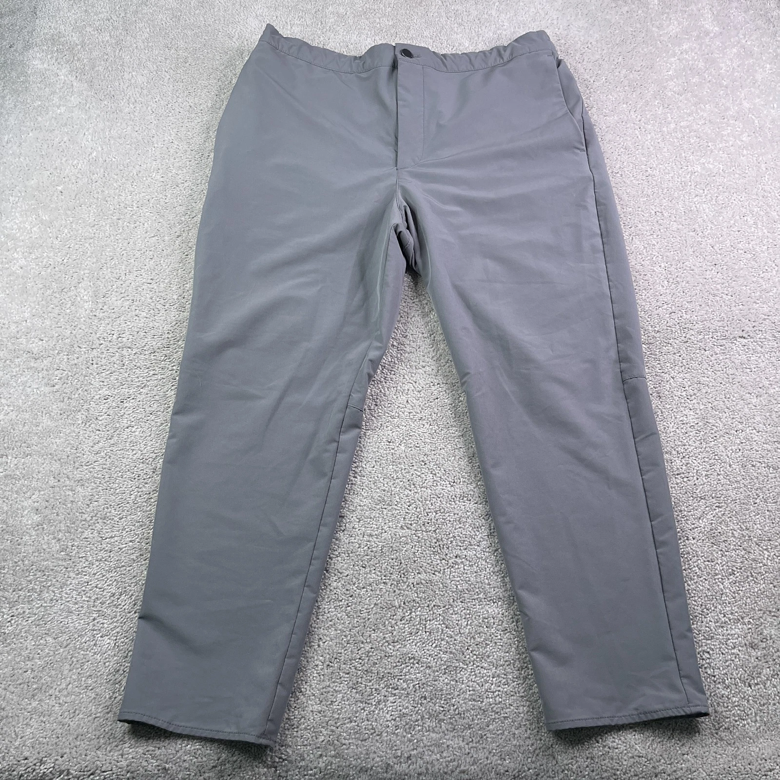 Banana Republic Pants Mens 36 Grey Performance Slim Tapered Elastic Waist Chino