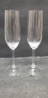 2 SIMON PEARCE HANOVER SIGNED CHAMPAGNE FLUTES 6 OZ