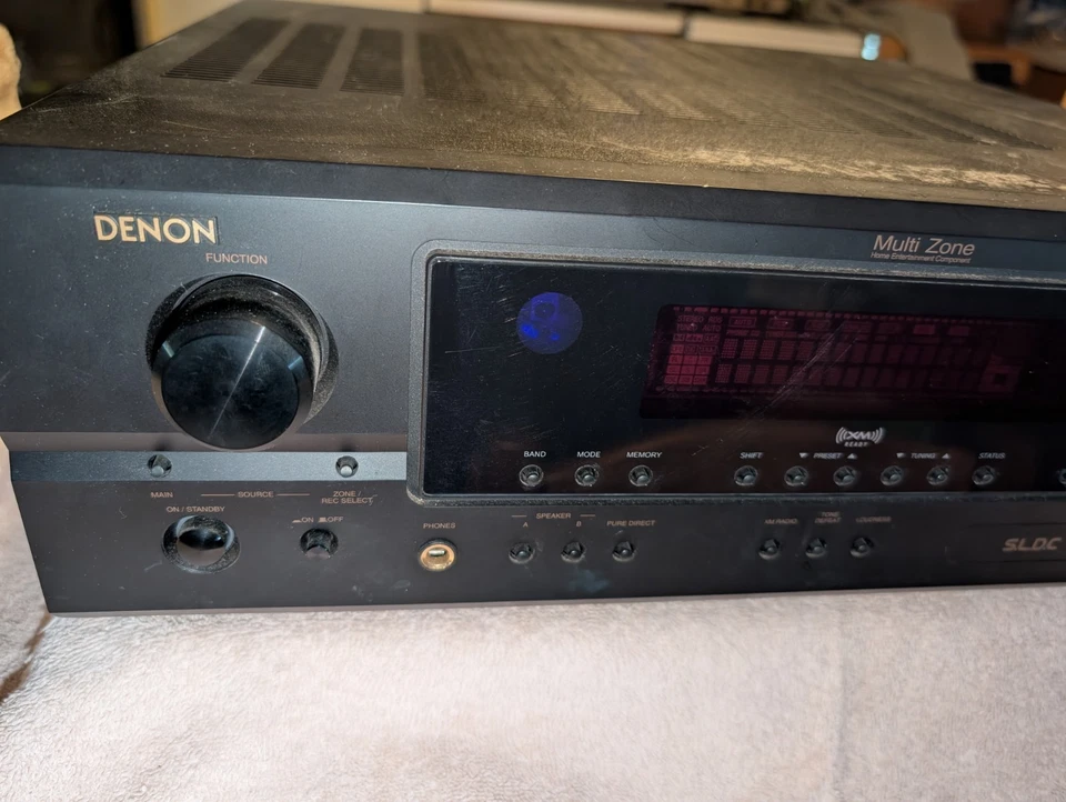 DENON DRA-397 Black Home Stereo Audio Receiver - Parts / Repair - No Power - Image 2 of 4