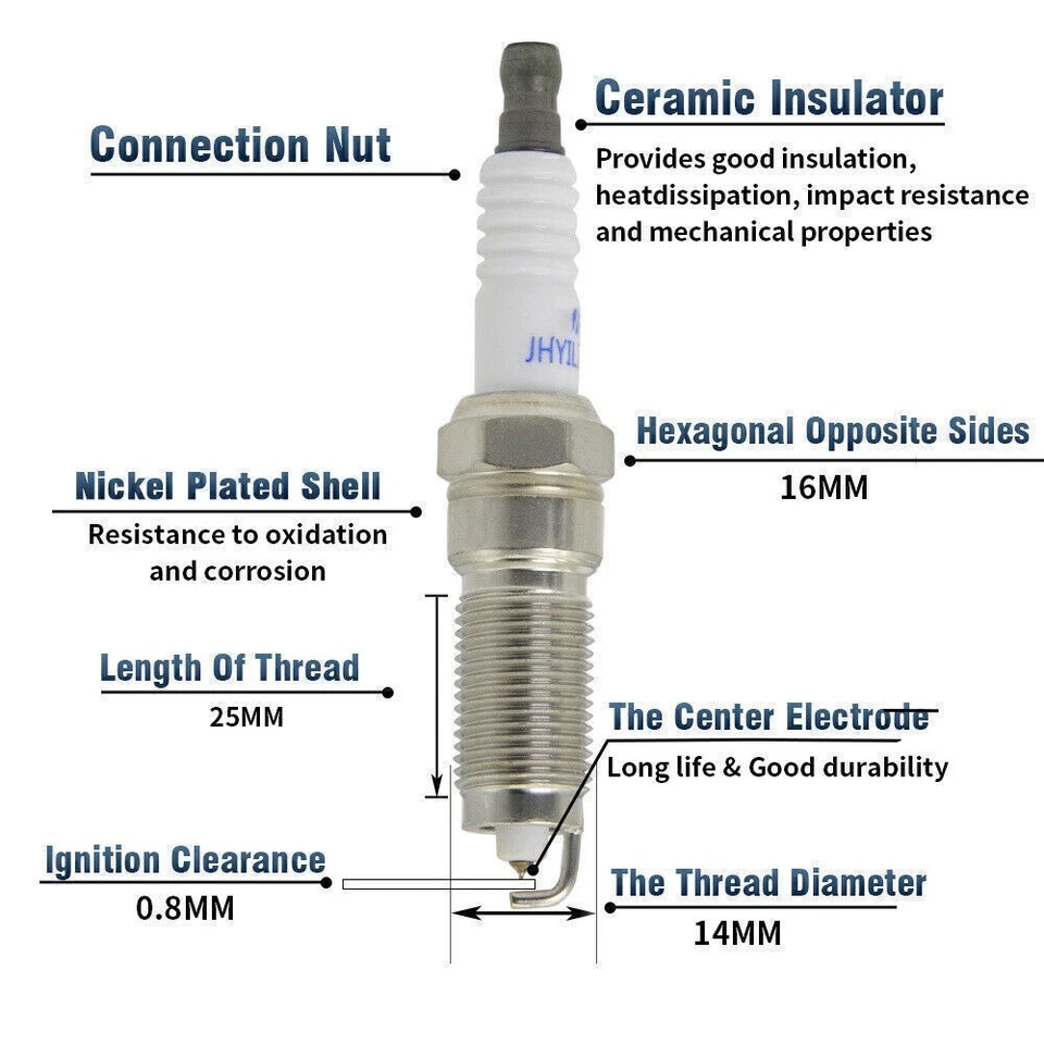 Para Chrysler Pacifica Town & Country Voyager 6X Bujías + Juego de cables y bobina Foto 3 de 4