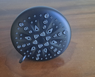 Cobbe Matte Black Filtered 5'' Shower Head with Valve and Handle