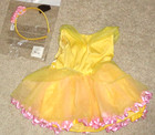 Disney Princess Belle Costume Dress Headband Beauty Beast Size 6-12 Months New  — photo 2