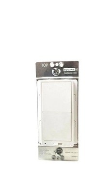  Square D SQR22601WH X Series 15A 600W Single Pole/3-Way Rocker Dimmer New