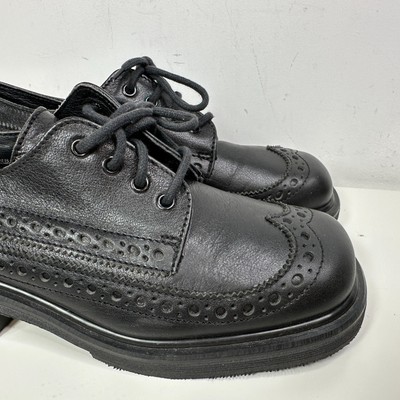 Dr. Martens Black Brogues Made In England Mens Sz 8 Wingtip Chunky Platform Shoe Dr. Martens Black Brogues Made In England Mens Sz 8 Wingtip  main image 4