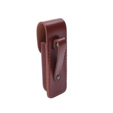 Folding Knife Multi Tool Pouch Cowhide Leather Sheath for Pocket Protection