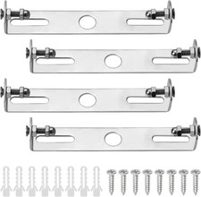 Ceiling Plate Bracket for Pendant Light - 4 Pack, Silver Finish