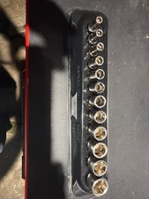 Snap On 14 Metric Semi Deep Socket Set Complete 15-5mm Snap On 14 Metric Semi Deep Socket Set Complete 15-5mm