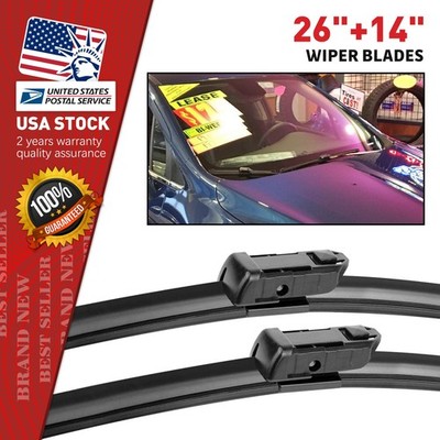 2Pcs Front 26'' & 14'' Windshield Wiper Blades Fit For 2013-2021 Buick Encore 1.4L