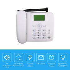 2G Fixed Wireless Phone GSM SIM Card Desktop Telephone With Antenna Alarm NA