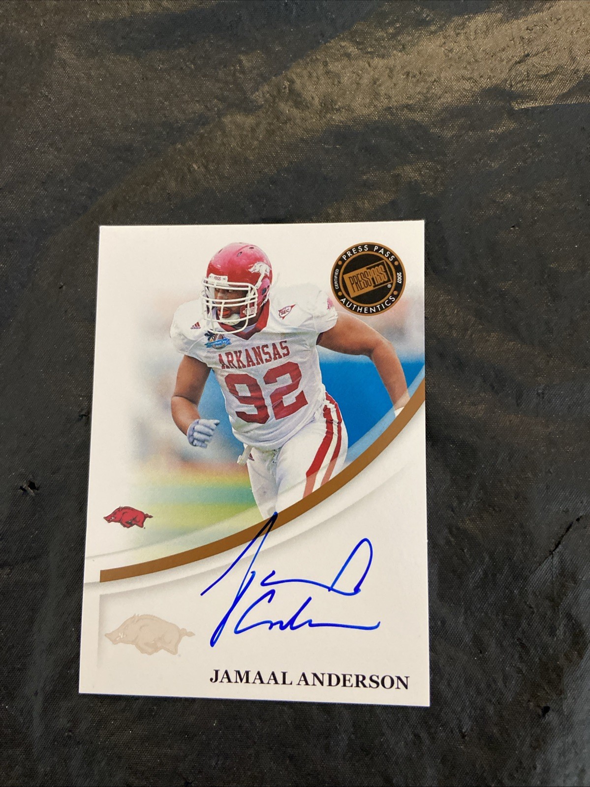 Jamaal Anderson Press Pass Legends All Conference Autographs #ACJA Autograph All Conf Platinum