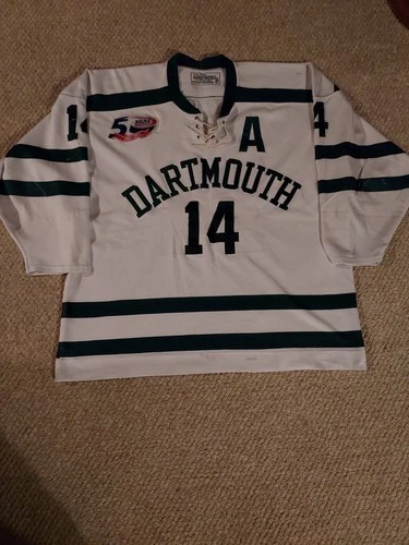 Game Worn/Game Used Dartmouth College Hockey Jersey - NCAA ECAC Division 1