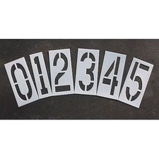 Rae Stl-108-8240 Pavement Stencil, 24 In, Number Kit, 1/8,  Stl-108-8240