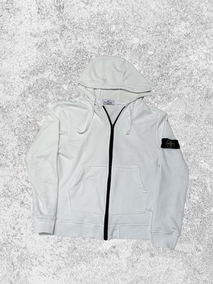 Stone Island White Zip-hoodie Size L Men's