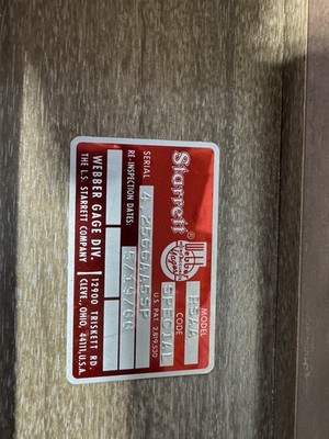 Starrett Webber RSAA RS28 AA Gage Block Set with Case Machinist Tools