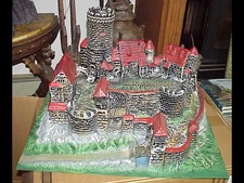 vintage 1960's Elastolin medieval vacuuform Castle Tabletop gaming Terrain 40mm