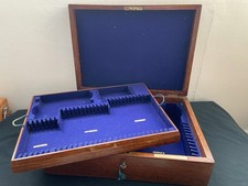 Antike Mappin & Webb Eiche Silber Service Besteck Truhe, herausnehmbares Tablett, leer