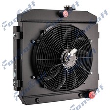 Aluminum 3 Rows Radiatorshroud Fan Fit 1955 1956 1957 Chevy Bel Air Nomad V8