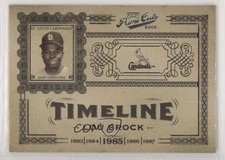 2005 Playoff Prime Cuts Timeline /100 Lou Brock #T-14 HOF