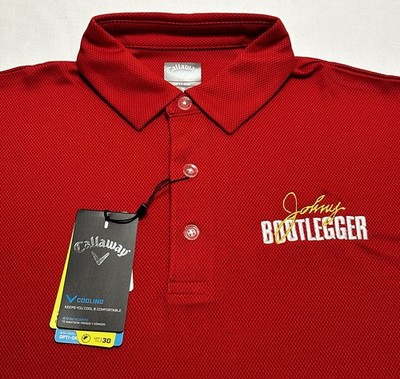 Johnny Bootlegger Callaway Opti-Dri Polo Shirt Bartender NWT New Men s Medium
