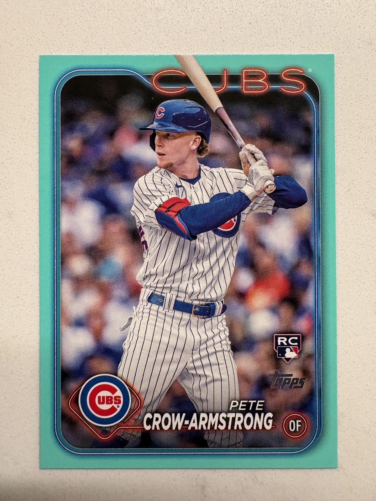2024 Topps Series 2 - Pete Crow-Armstrong #407 Aqua (RC)