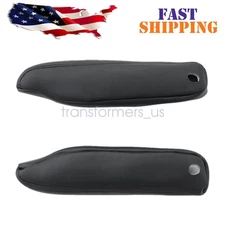 Driver & Passenger Leather Seat Armrest Cover 2005-2009 For Land Rover LR3 Black