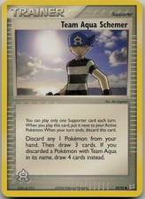 Team Aqua Schemer 69/95 Common EX Team Magma vs Team Aqua LP Pokemon Card