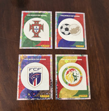 Panini FIFA World Cup 2026 Hologram Team Crest Stickers Lot of 4 Portugal