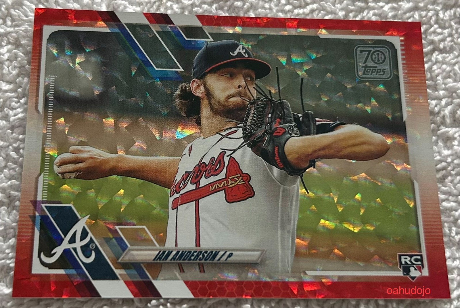 2021 Topps Series 1 IAN ANDERSON #239 Rookie Red Foil 097/199 Atlanta Braves RC