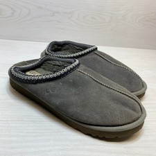 UGG Tasman II Clog Slippers Mens Size 11 Gray Suede Upper Sherpa Lined Slip On