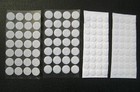 13mm 10mm White Hook and Loop Dots Coins Self Adhesive Sticky Dots
