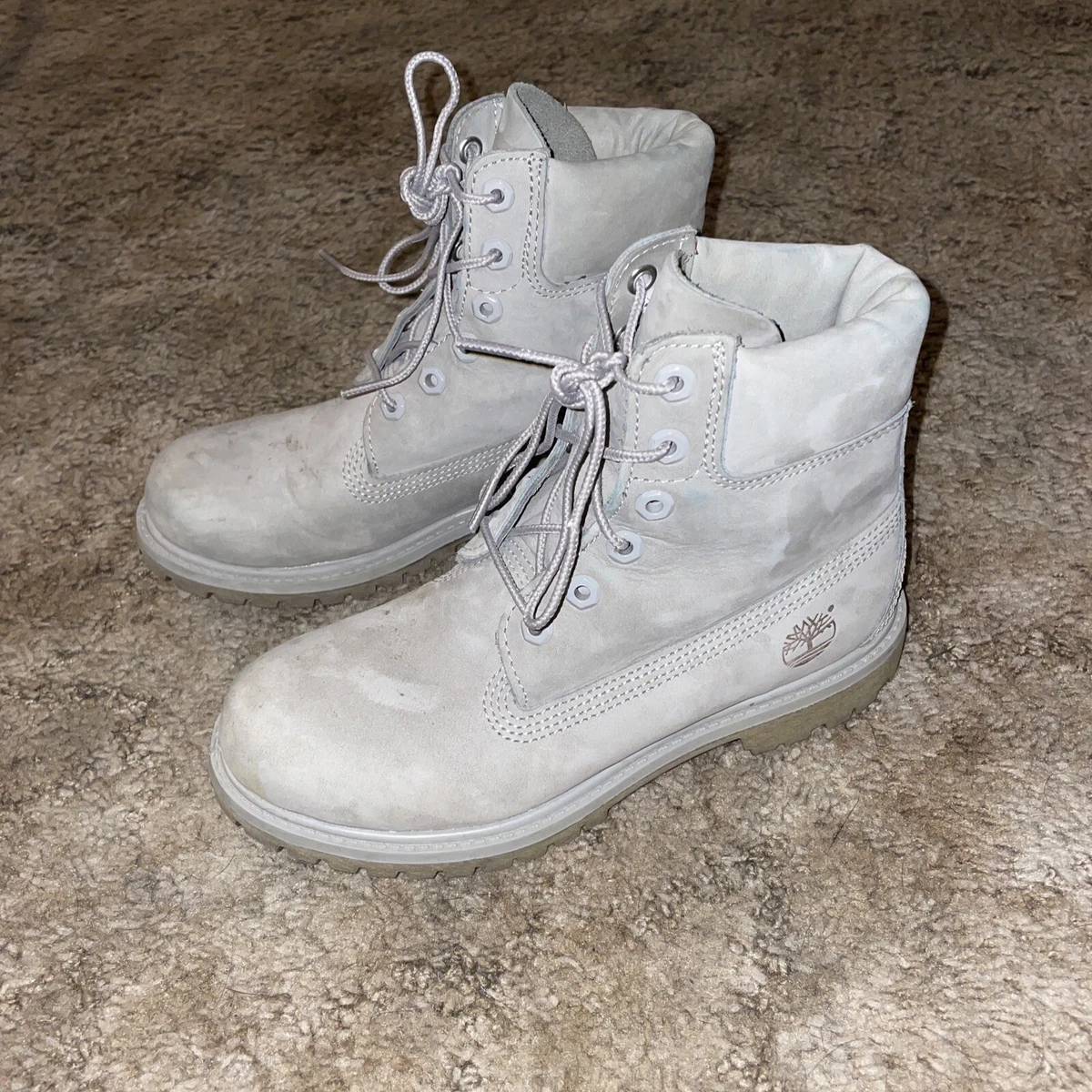 Light grey timberland boots womens sale