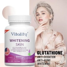 Glutathione Supplemen Boosts Antioxidant Detox Brain Immune Support 60 Capsule