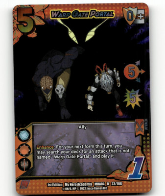 UniVersus Warp Gate Portal League of Villains 1st Edition Rare