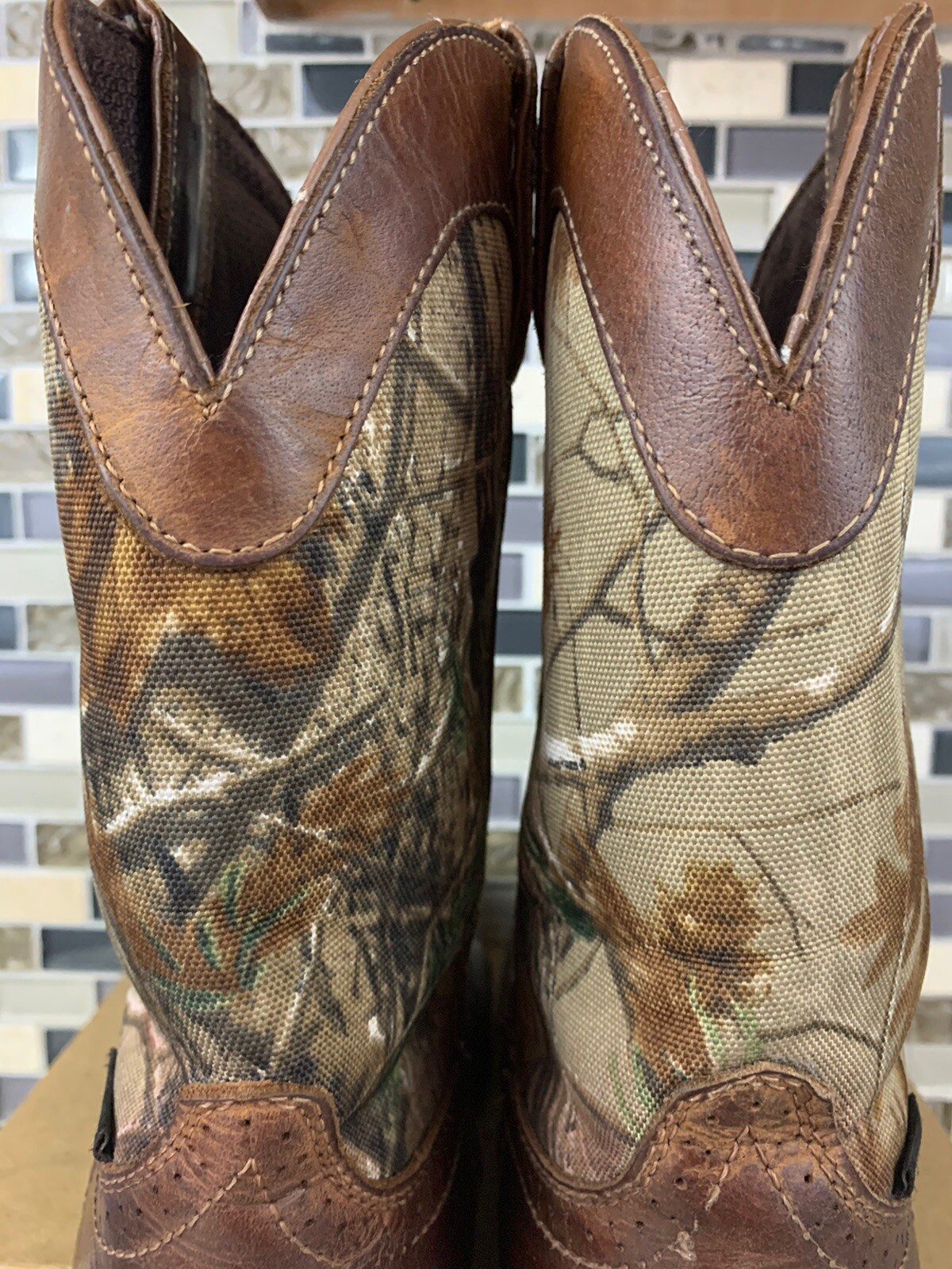 Justin Waterproof Camo Pull-On Work 