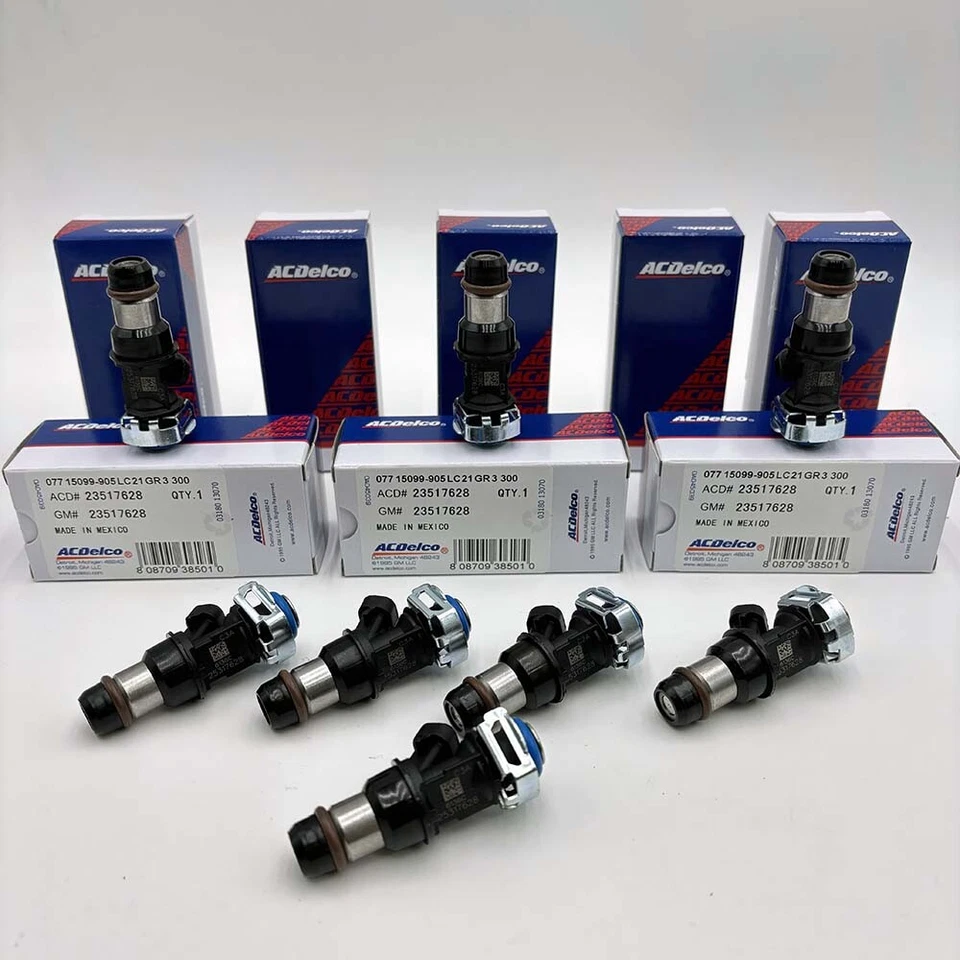 8x Genuine 25317628 Fuel Injectors For ACDelco GMC Chevrolet 4.8L 5.3L 6.0L Foto 2 de 4