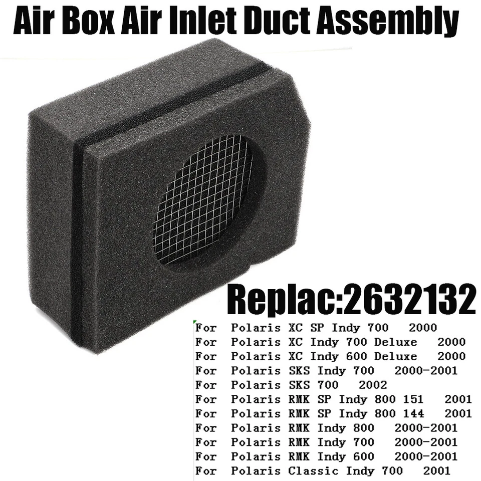 For Polaris Air Inlet Duct Assembly 2632132 Air Filter XC SP SKS RMK 600 700 800 - Image 2 of 4