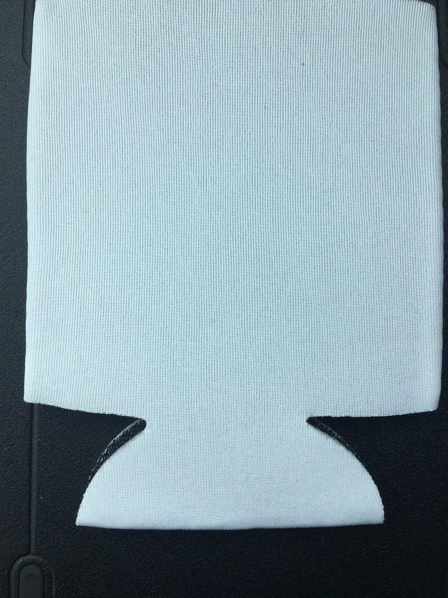 White can Huggie Can Cooler Koozie blank lot Of 25 Printable