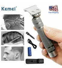 Kemei 1974B Metal Pro Cordless Trimmer Wireless Portable Hair Clipper