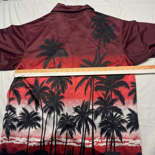 Vintage 80s ODO Hawaiian Shirt Mens Large All Over Print Cruise Wear Casual - Picture 8 of 8