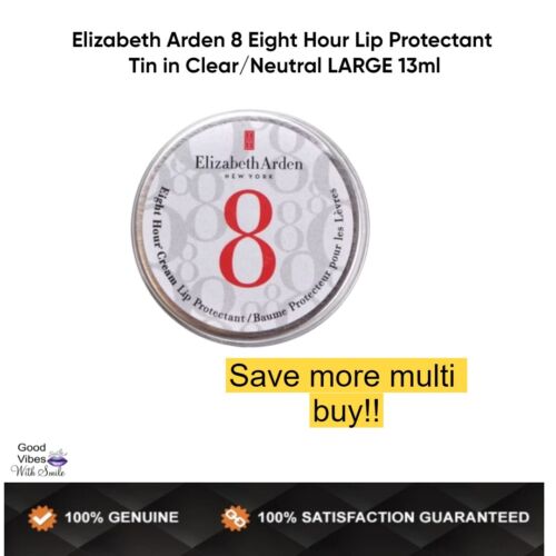 Elizabeth Arden 8 Eight Hour Lip Protectant Tin in Clear/Neutral LARGE 13ml - Picture 4 of 5
